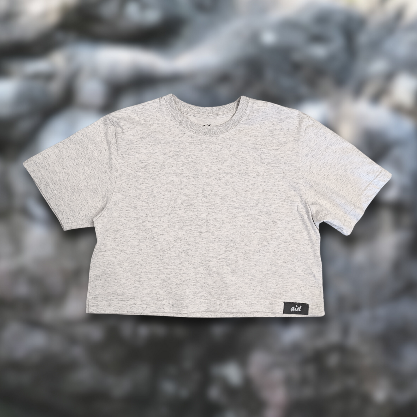 Crop Top version of Aid Climbing Company's Staple Tee