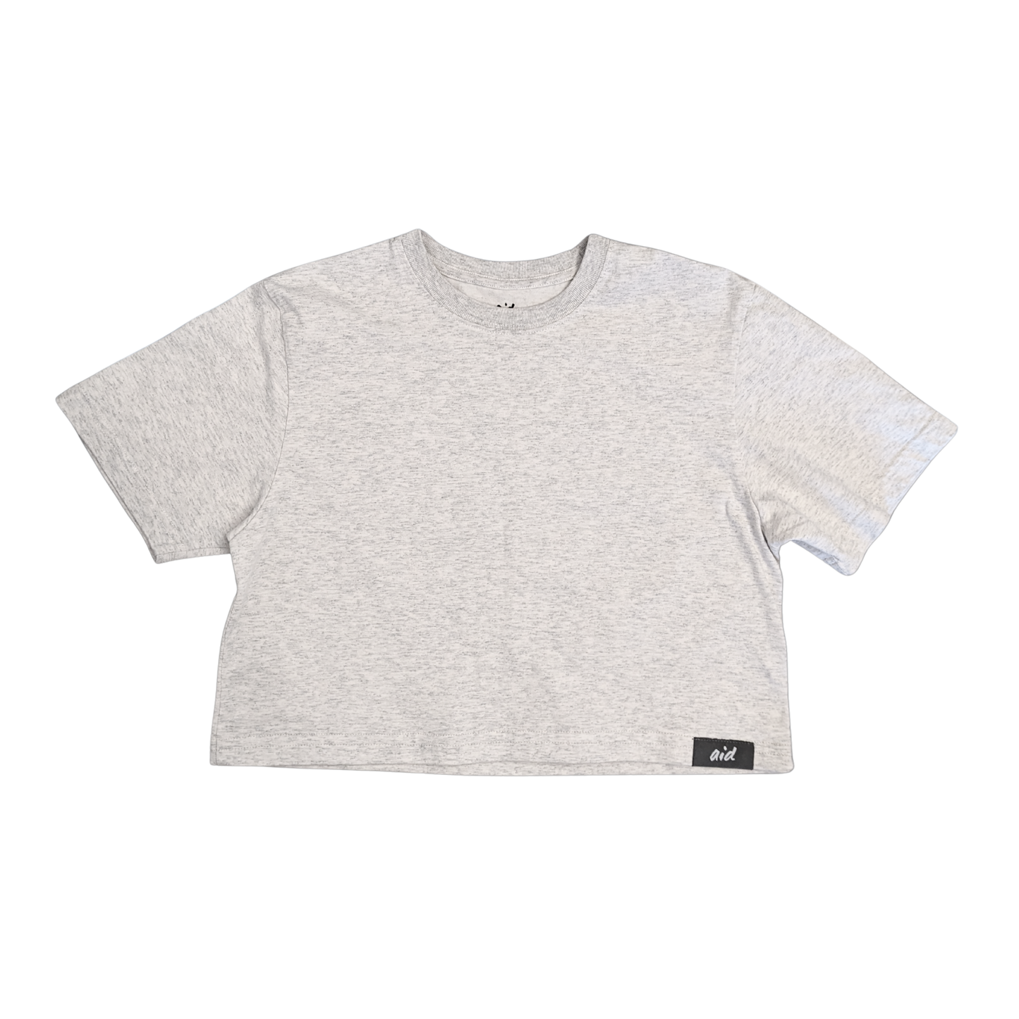 Crop Aid t-shirt with brand logo.